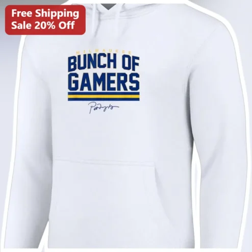 Milwaukee Bunch Of Gamers Hoodie Retro Collegiate Gaming Apparel For Milwaukee WI Locals And Esports Fans