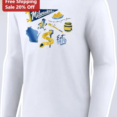 Milwaukee Cause It's Where You're From Est. 1970 Long Sleeve Tee