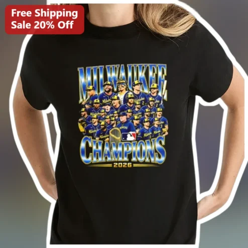 Milwaukee Champions Baseball Tee Commemorative Sports Fan Apparel Gift for Men