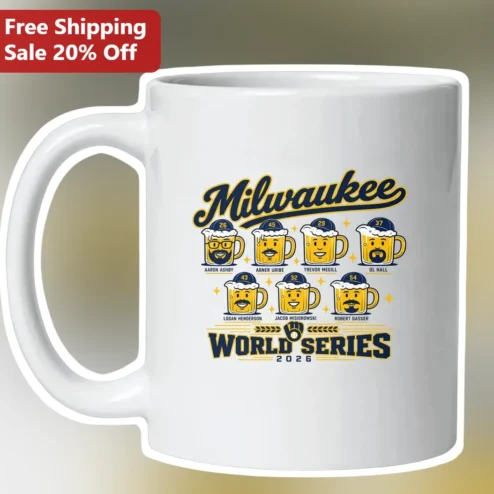 Milwaukee World Series 2026 Mug Brewers Championship Commemorative Ceramic Coffee Cup for Baseball Fans
