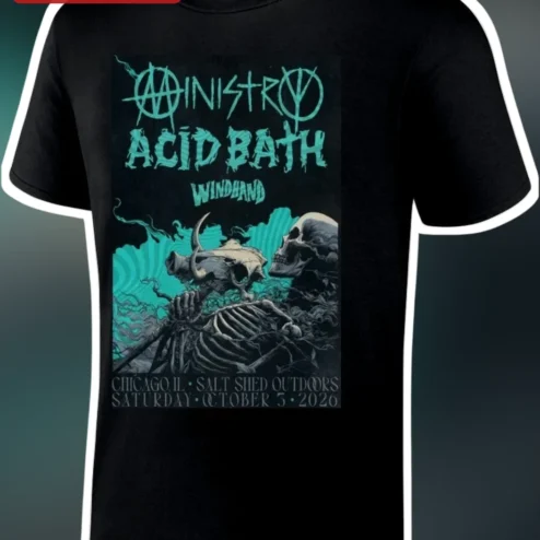 Ministry Acid Bath Windhand Salt Shed Outdoors Chicago Tee