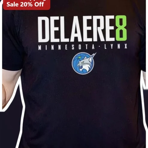 Minnesota Lynx Katie Delaere Custom Name Number Tee WNBA Basketball Fan Gift
