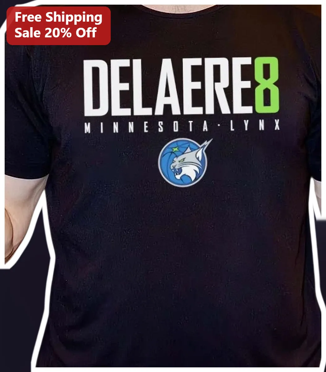 Minnesota Lynx Katie Delaere Custom Name Number Tee WNBA Basketball Fan Gift