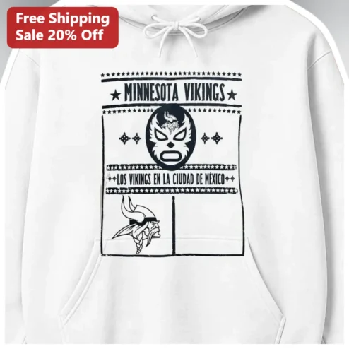 Minnesota Vikings Los Vikings En La Ciudad De Mexico Hoodie NFL Fan Gear