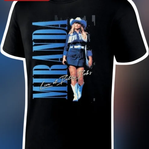 Miranda Live at Billy Bob's Tee Miranda Lambert Country Music Concert Merch Fan Gift