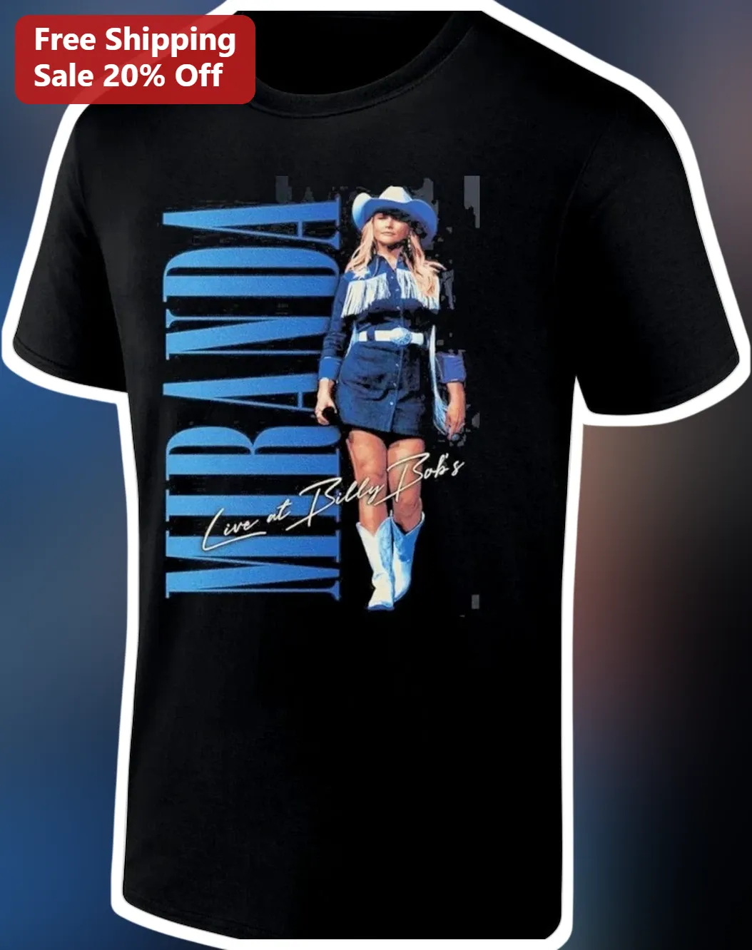 Miranda Live at Billy Bob's Tee Miranda Lambert Country Music Concert Merch Fan Gift