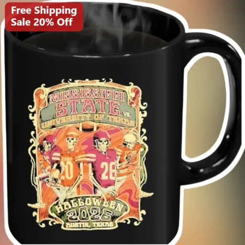 Mississippi State vs Texas Halloween 2025 Austin Mug