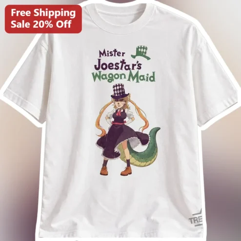 Mister Joestar's Wagon Maid Enya Geil Tee JoJo's Bizarre Adventure Anime Graphic Shirt