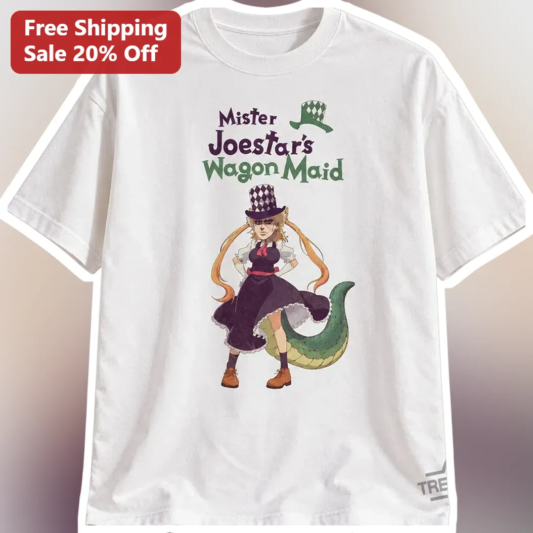 Mister Joestar's Wagon Maid Enya Geil Tee JoJo's Bizarre Adventure Anime Graphic Shirt