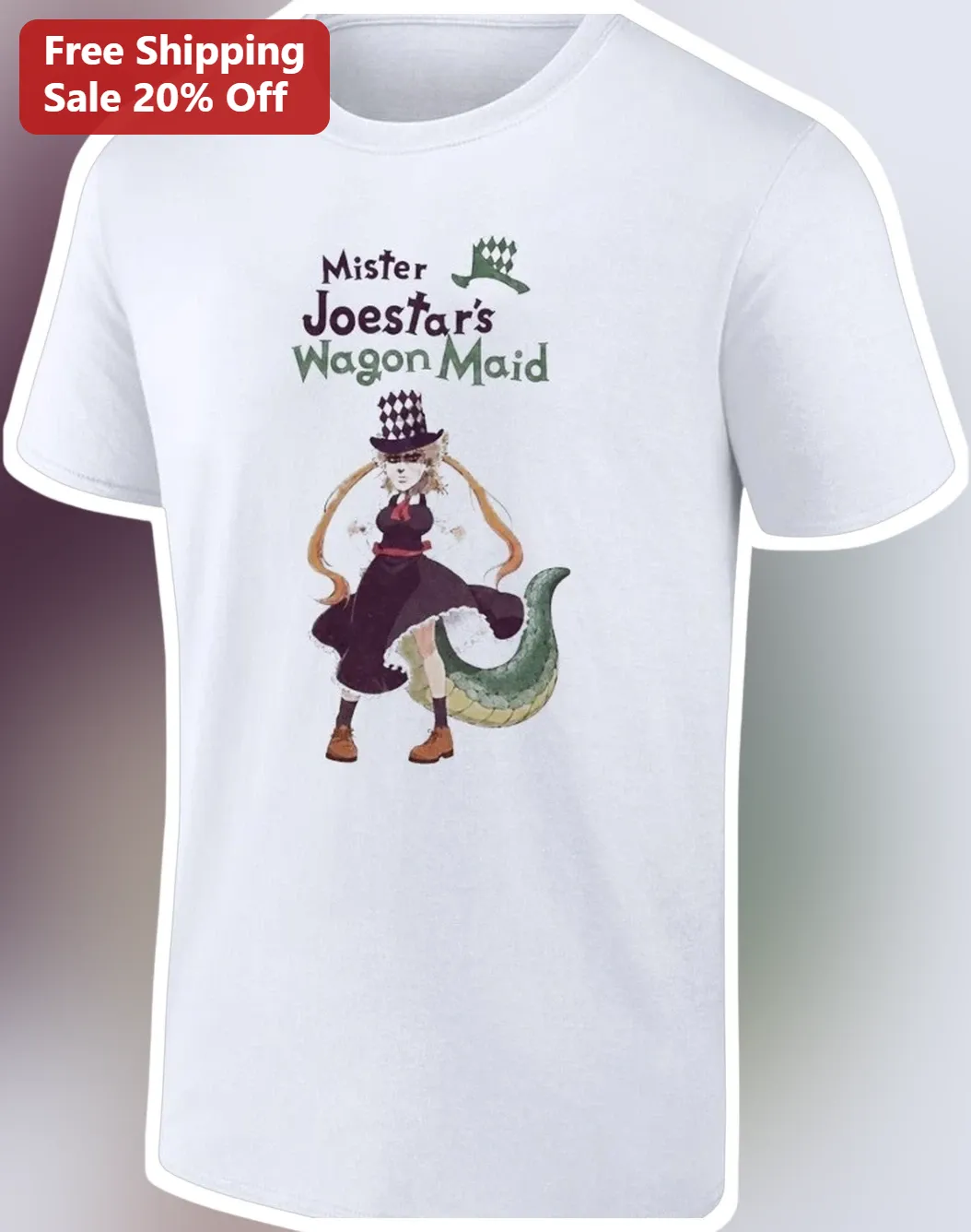 Mister Joestar's Wagon Maid Enya Geil Tee JoJo's Bizarre Adventure Phantom Blood Anime Shirt
