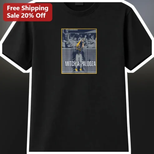 Mitch A Palooza Tee Mitch Keller Pirates Baseball Catch Retro Sports Graphic Shirt for Men