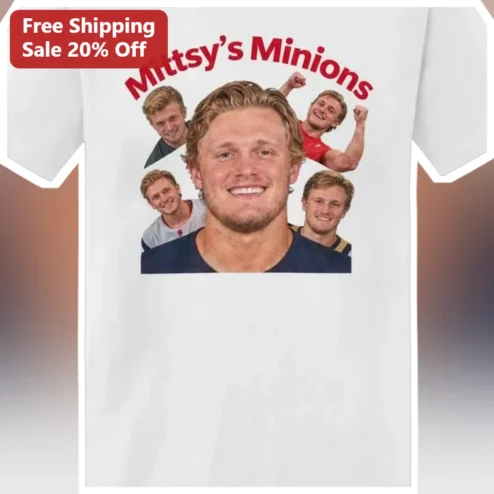 Mittsy's Minions Matthew Stafford Rams Fan Collage Graphic Tee available at our Chicago, Illinois warehouse
