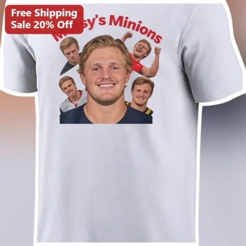 Mittsy's Minions Tee Mitchell Marsh Cricket Fan Graphic Shirt for Men Women available at our Chicago, Illinois warehouse