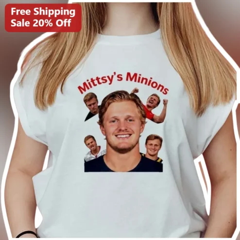 Mitty’s Minions Tee Archbishop Mitty Football Team Collage Graphic Shirt for Students Alumni Fans