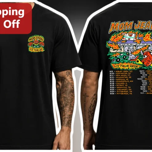 Mom Jeans US Tour 2026 Band Merch Graphic Tee for Fans