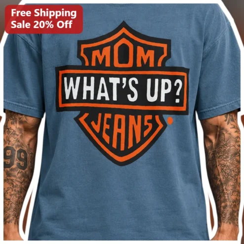 Mom Jeans What's Up? Graphic Tee Music Fan Band Merch Shirt