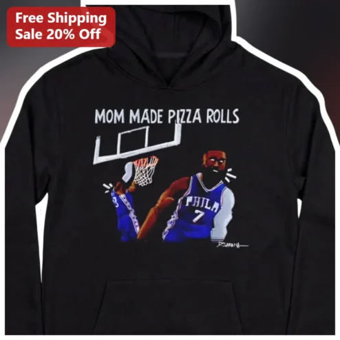 Mom Made Pizza Rolls Hoodie Allen Iverson Dunk Graphic Streetwear Gift