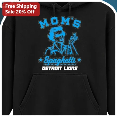Mom's Spaghetti Detroit Lions This Is Fine Dog Hoodie available at our Chicago, Illinois warehouse