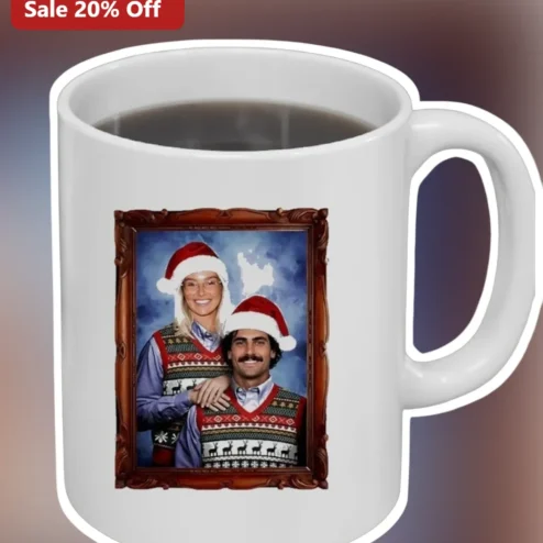 Monica Geller Chandler Bing Friends TV Show Mug Holiday Christmas Couple Gift Ceramic Coffee Cup