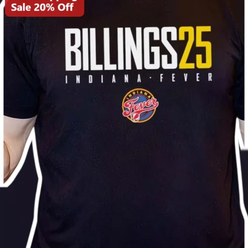 Monique Billings Indiana Fever #25 Tee WNBA Fan Apparel