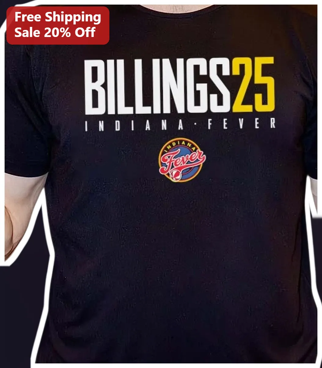 Monique Billings Indiana Fever #25 Tee WNBA Fan Apparel