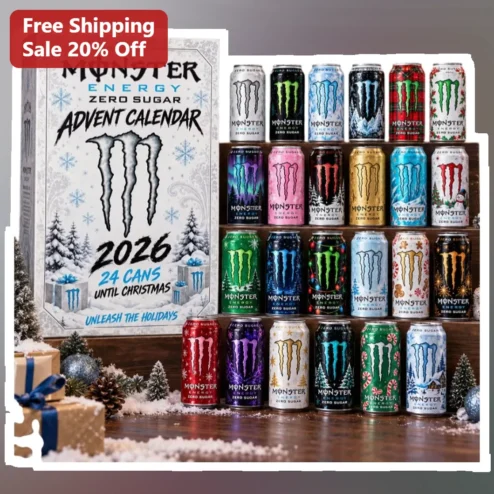 Monster Energy Zero Sugar Advent Calendar Gift Set 24 Cans Unleash The Holidays Christmas