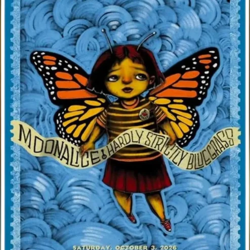 Moonalice Hardly Strictly Bluegrass Poster Psychedelic Concert Art San Francisco Festival Wall Decor