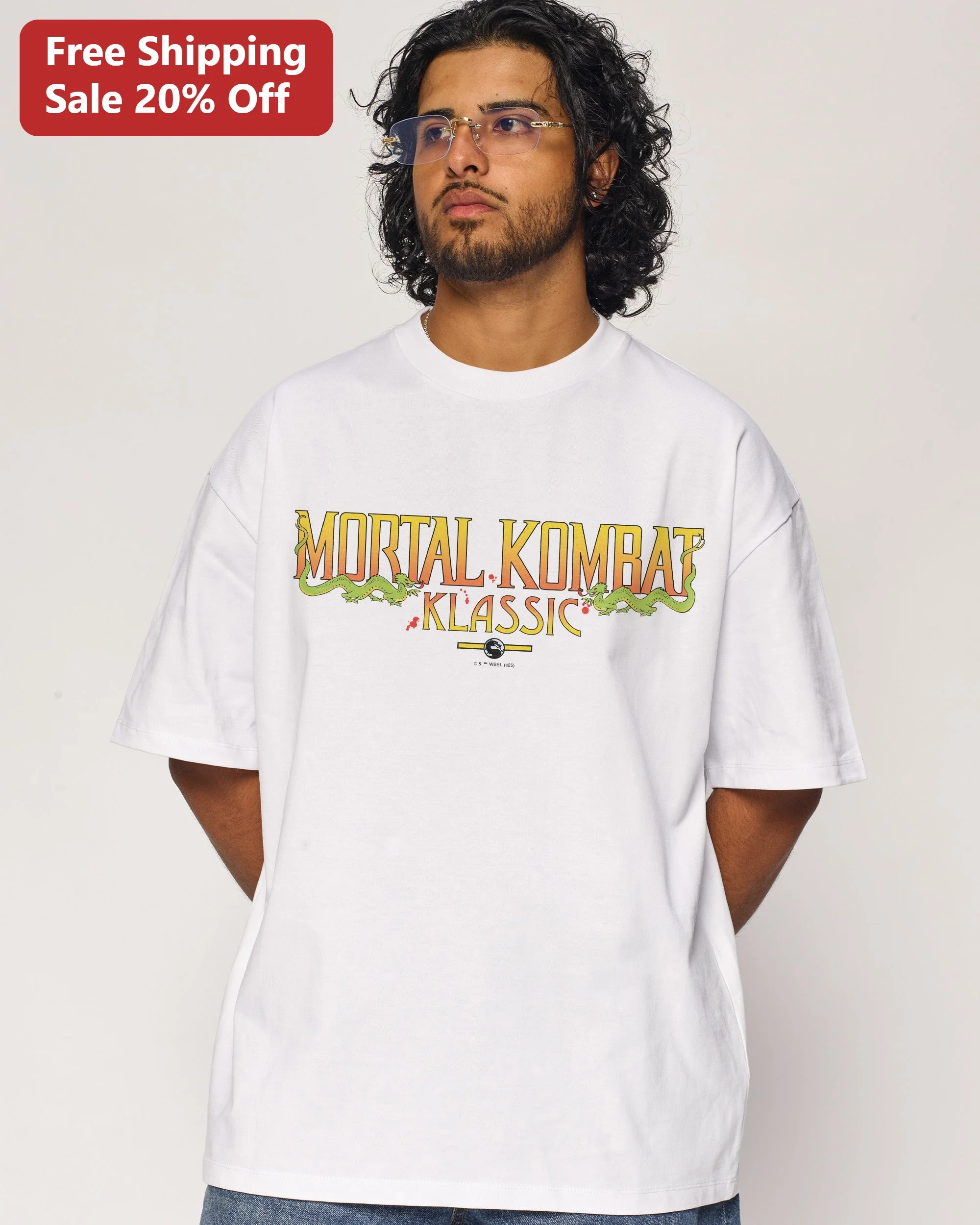 Mortal Kombat Klassic Retro Logo Graphic Tee for Gamers