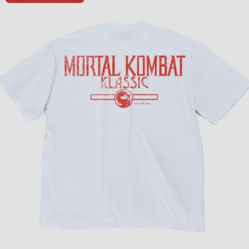 Mortal Kombat Klassic Retro Logo Graphic Tee Vintage Gaming Shirt
