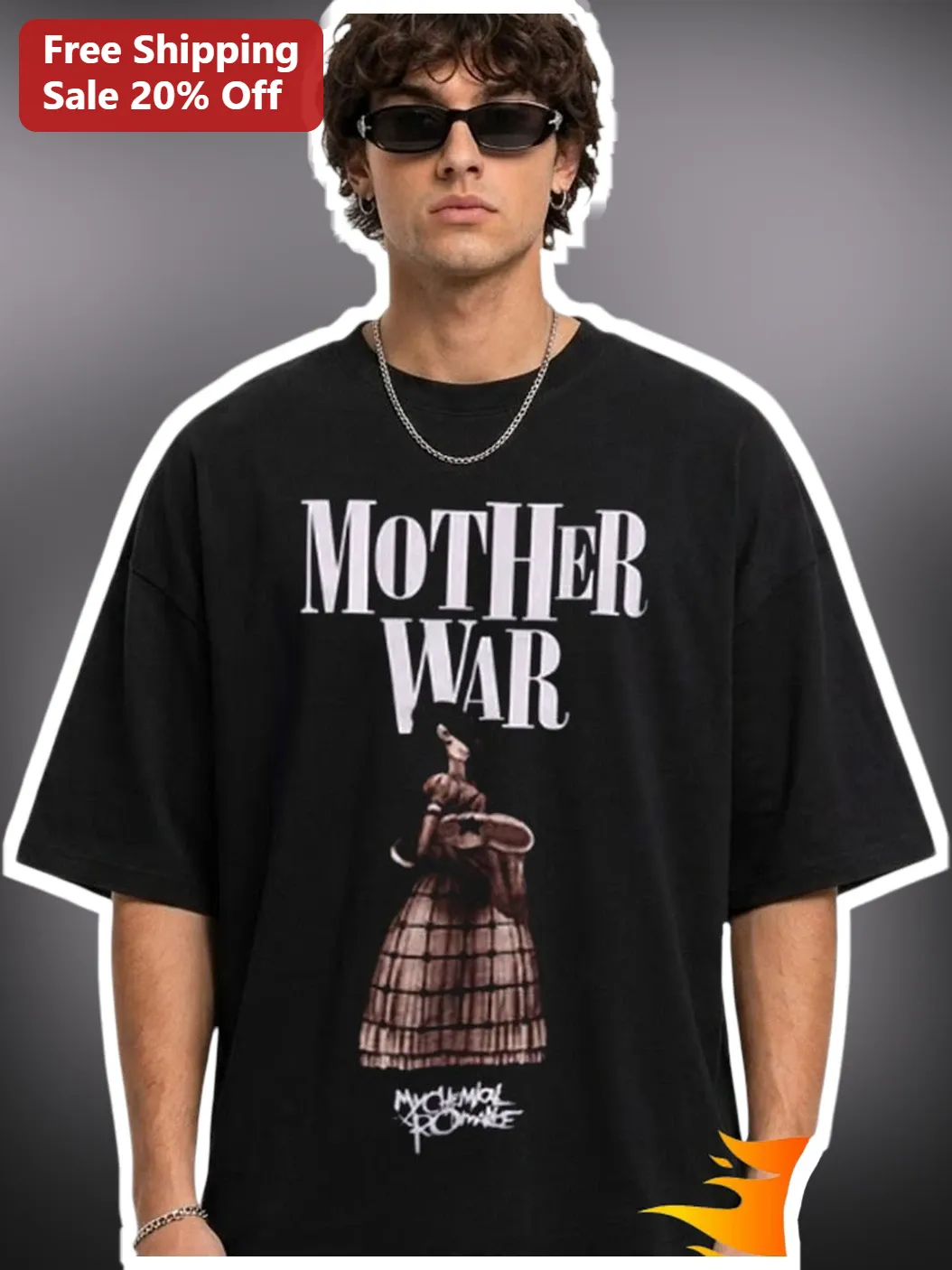 Mother War My Chemical Romance Tee The Black Parade Graphic Shirt