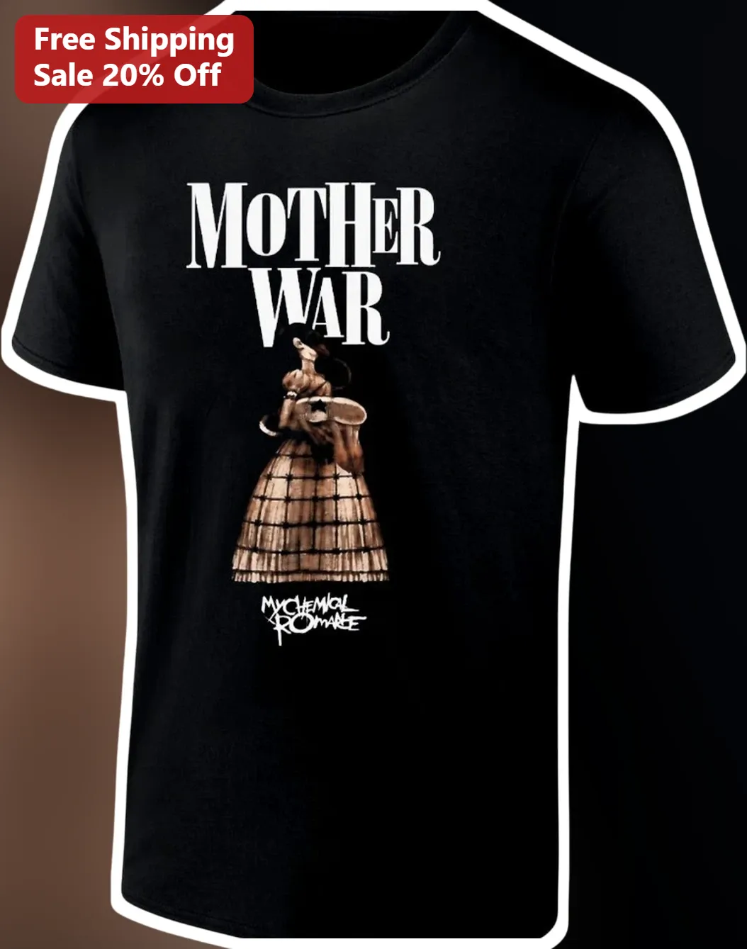 Mother War My Chemical Romance Tee The Black Parade Mama Fan Art Graphic Shirt