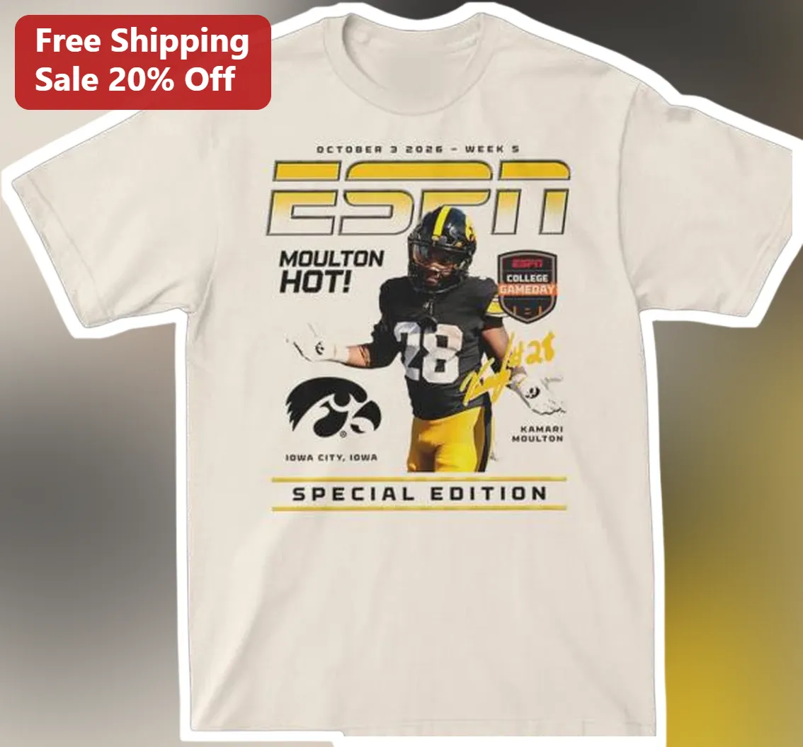 Moulton Hot Special Edition Kamari Moulton Iowa Hawkeyes Football Tee