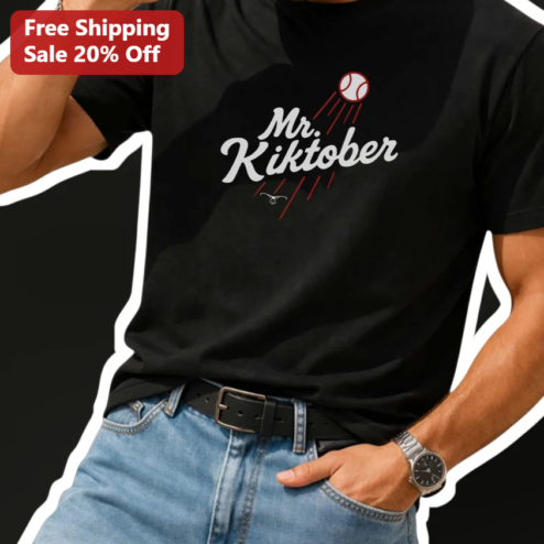 Mr. Kiktober Tee Baseball Birthday Gift for Men Women October Fan Apparel