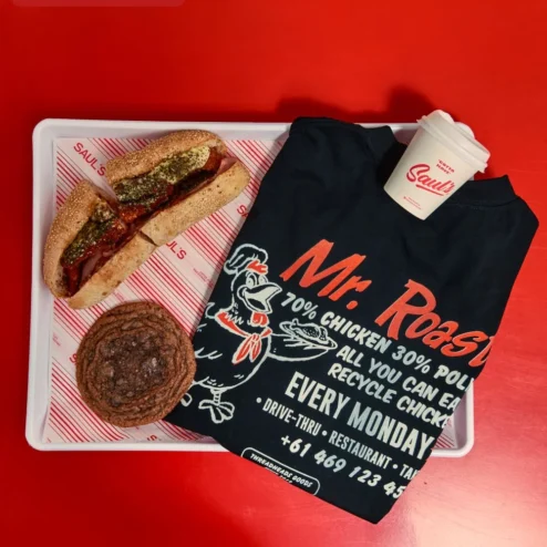 Mr. Roaster Tee Men's Black Oversized Streetwear Shirt Coffee Lover Gift on a hanger, ready to ship from Chicago, Illinois