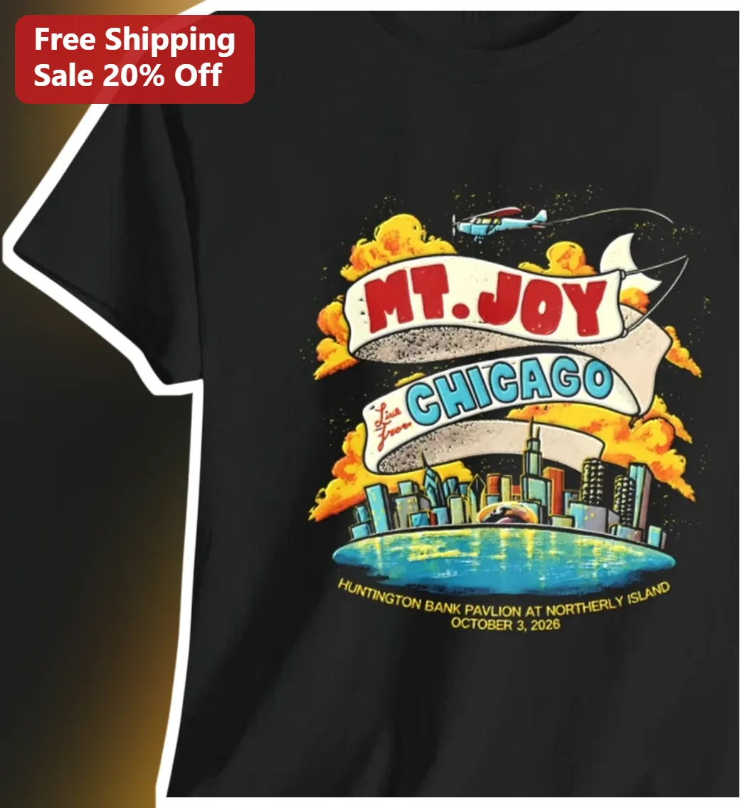 Mt. Joy Chicago Tee Retro Concert Graphic T-Shirt for Music Fans