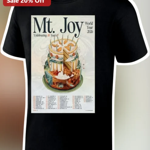 Mt. Joy World Tour 2026 Celebrating 10 Years Tee