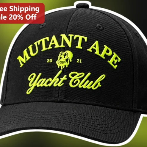 Mutant Ape Yacht Club Cap Embroidered Streetwear Hat NFT Crypto Merch