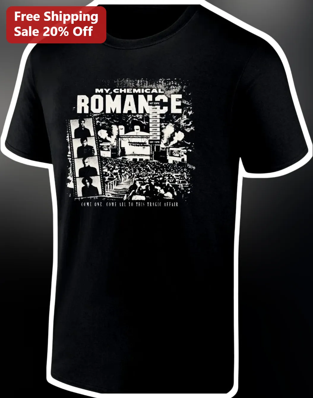 My Chemical Romance Come One Come All Tragic Affair Graphic Tee