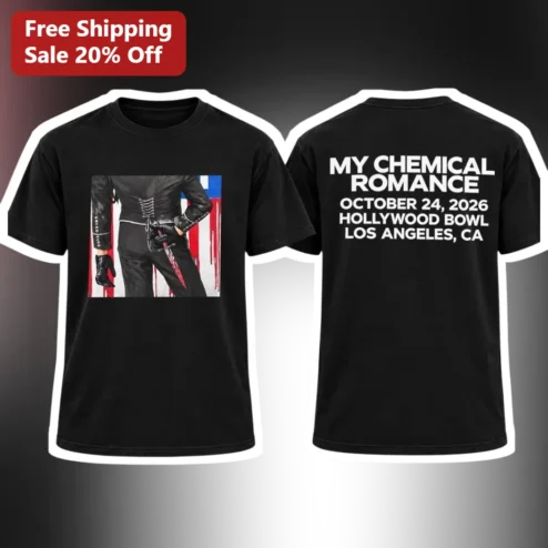 My Chemical Romance Hollywood Bowl October 24 2026 Los Angeles CA Tour Merch Graphic Tee