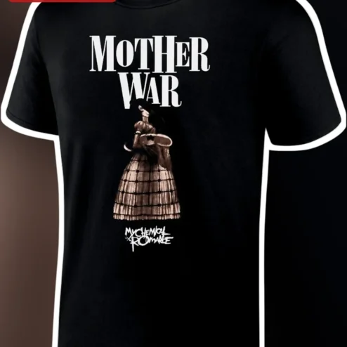 My Chemical Romance Mother War Tee The Black Parade Emo Band Merch Graphic Shirt