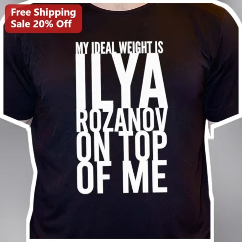 My Ideal Weight Is On Top Of Me Funny Gym Humor Tee Personalized Couple Gift