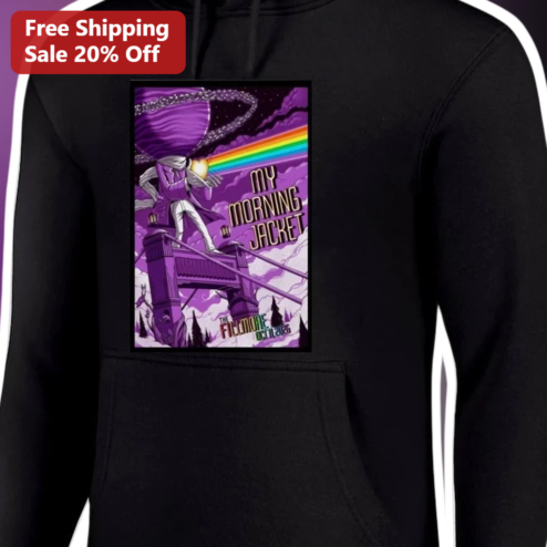 My Morning Jacket Hoodie Retro Psychedelic Cosmic Graphic Sweatshirt for Fans