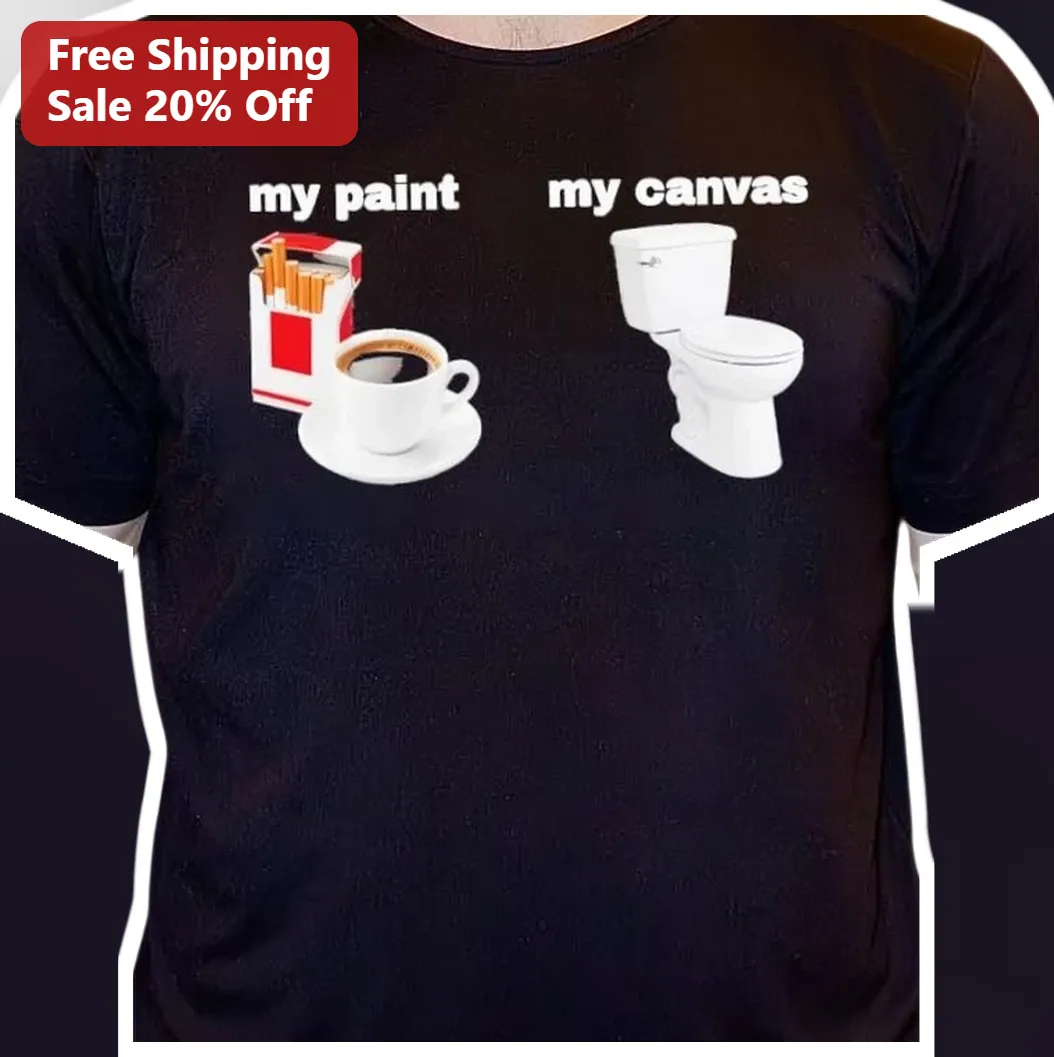 My Paint My Canvas Funny Artist Graphic Tee for Digital Artists and Painters