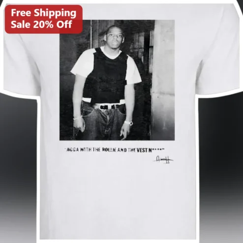 N***A WITH THE ROLLIE AND THE VEST N**** Jay-Z Graphic Tee Hip Hop Streetwear Shirt
