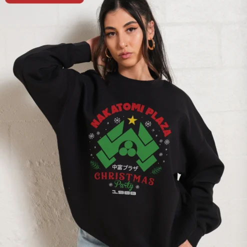 Nakatomi Plaza Christmas Party 1988 Sweatshirt Die Hard Movie Fan Holiday Gift