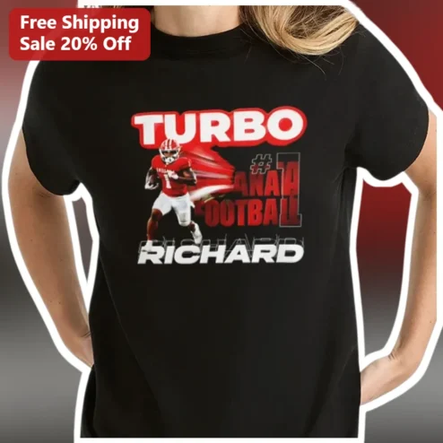 NANA FOOTBALL Tee TURBO Football Grandma Gift Game Day Apparel