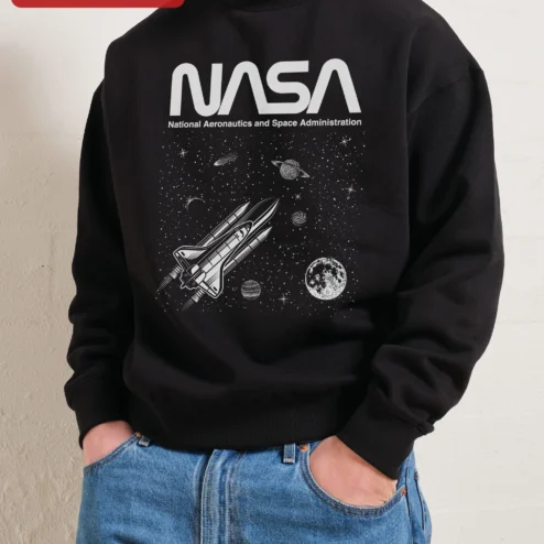 NASA National Aeronautics and Space Administration Worm Logo Sweatshirt