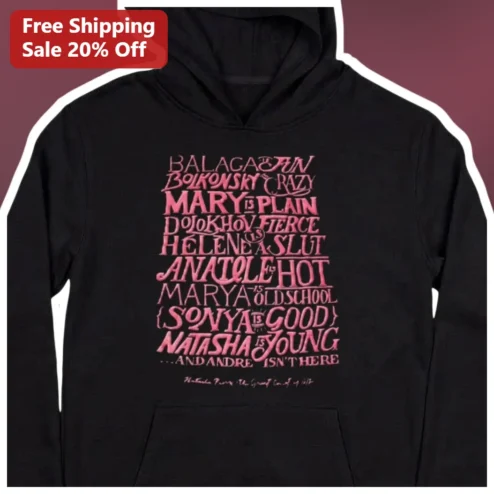 Natasha Pierre And The Great Comet Balaga Is Fun Hoodie War and Peace Musical Theatre Gift
