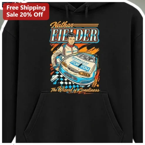 Nathan Fielder The Wizard of Loneliness Hoodie Retro Racing Graphic Merch