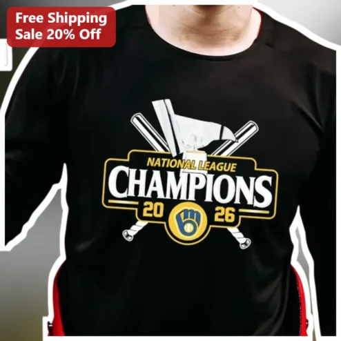 National League Champions Long Sleeve Tee Baseball Fan Commemorative Shirt